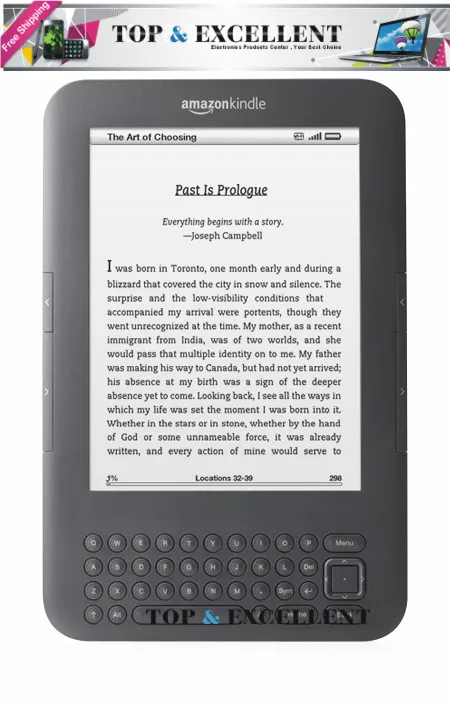 Original PIV ebook reader LCD screen 6.0&quot ED060SC7 e-ink For taiwan Amazon kindle 3 Keyboard D00901 pocketbook | Электронные