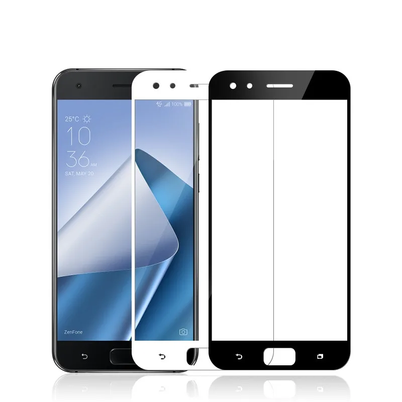 Закаленное стекло 9H 2.5D с полным покрытием Защита экрана для Asus Zenfone 4 ZE554KL Z01KD Z01KDA