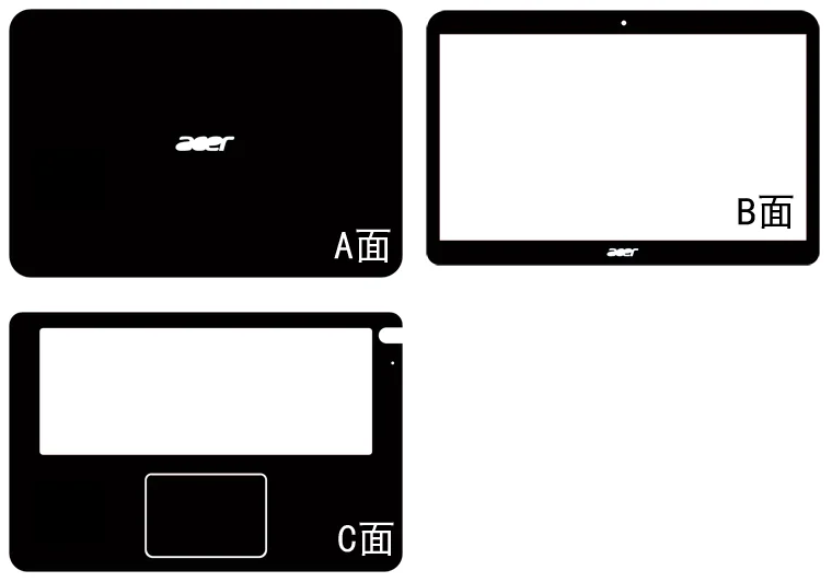 

Laptop Carbon fiber Vinyl Skin Sticker Cover For Acer Aspire S5-391