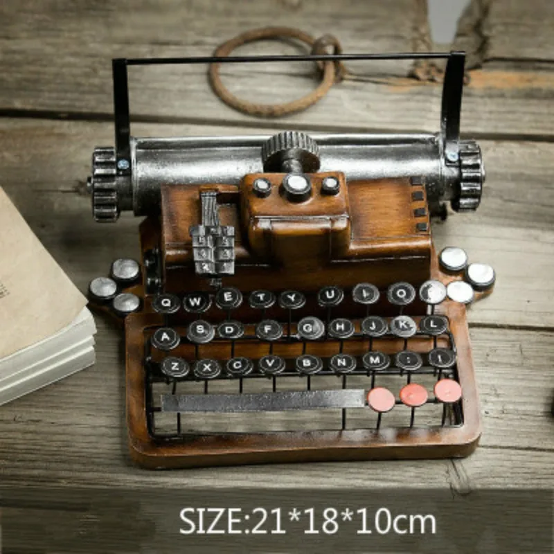 typewriter Тишина золото Давид Винтаж Домашний Лофт Декор статуи для украшения в скандинавском стиле аксессуары скульптура садовая статуя Resine - Цвет: typewriter
