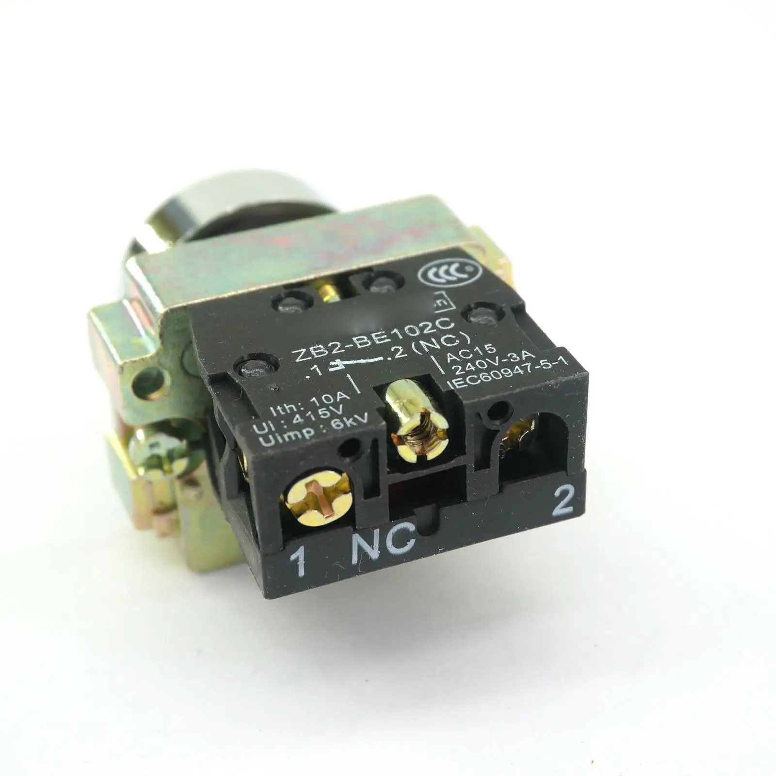 XB2BA42C 1 N/O Мгновенный Круглый красный кнопочный переключатель 22 мм 10A 600 в |