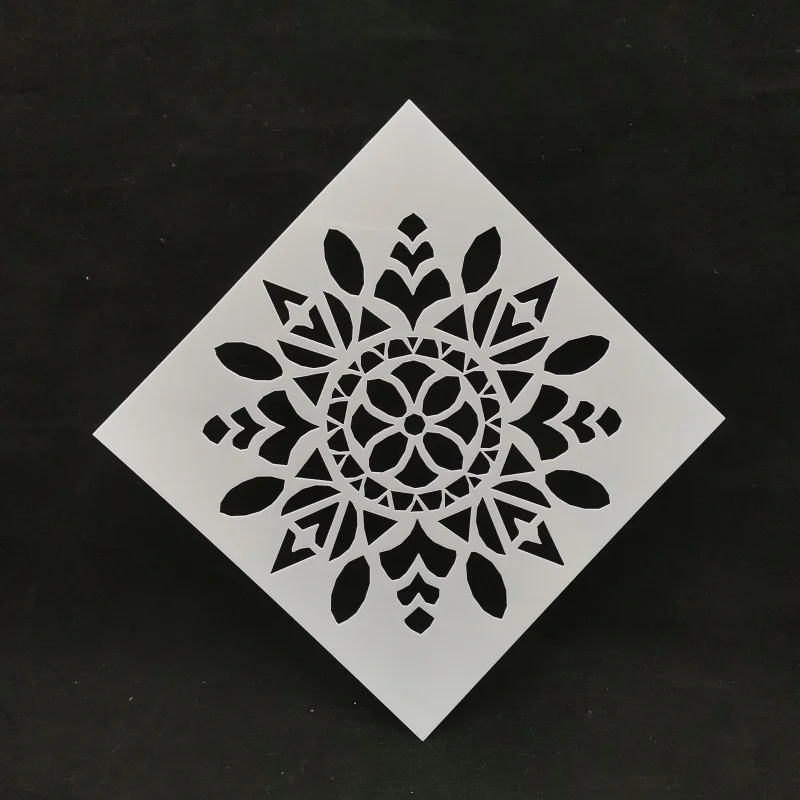 13*13 Flower pvc Layering Stencils for Diy scrapbook coloring painting stencil home decor diy etc. Product image | Канцтовары для