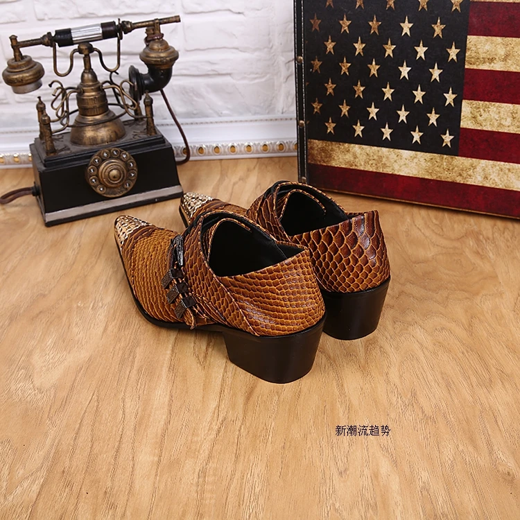 Zapatos Hombre/коричневые мужские повседневные кожаные туфли в стиле ретро стильные со