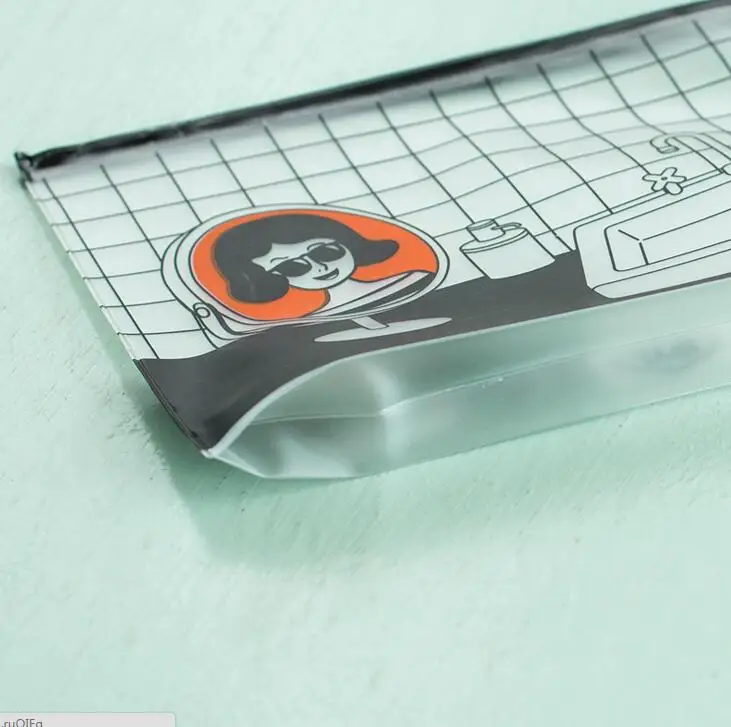 

23*17 cm Cool Korean Fashion PVC Document Bag File Folder Stationery Organizer