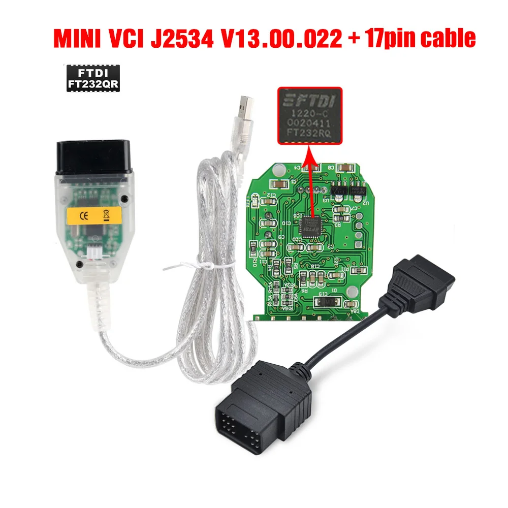 Type 2 Последняя версия качества A+ MINI для VCI кабеля для TOYOTA TIS Techstream V12.00.127 диагностический интерфейс - Цвет: Type 2