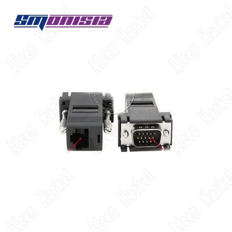 10 шт. Переходник VGA папа RG45|Соединители| |