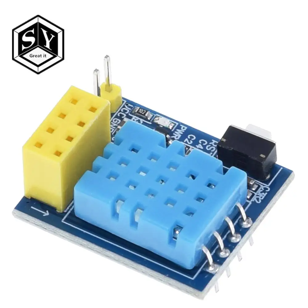 1 шт. ESP8266 ESP 01 DHT11 датчик температуры и влажности esp8266 Wifi NodeMCU Smart Home IOT|Интегральные
