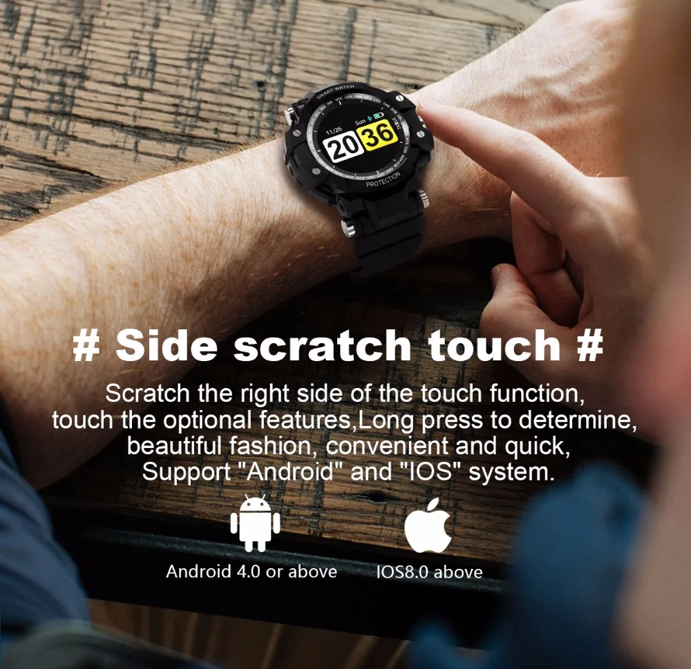 GW68 Смарт часы кровяное давление монитор сердечного ритма SmartBracelet