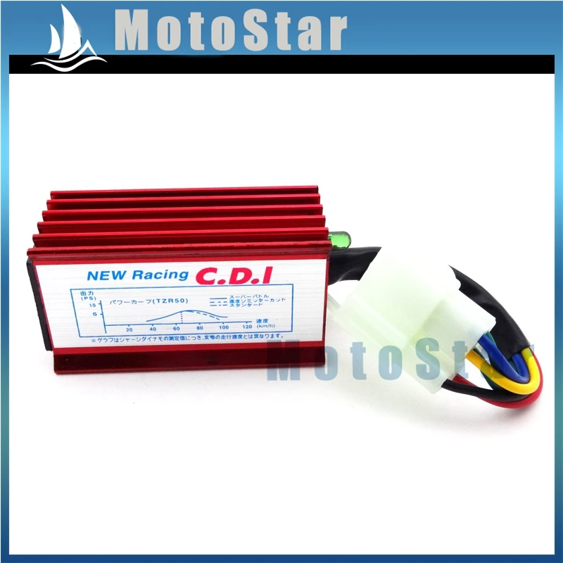 Красный 6-контактный гоночный блок зажигания AC CDI для 150 160 200 250cc мотоцикла