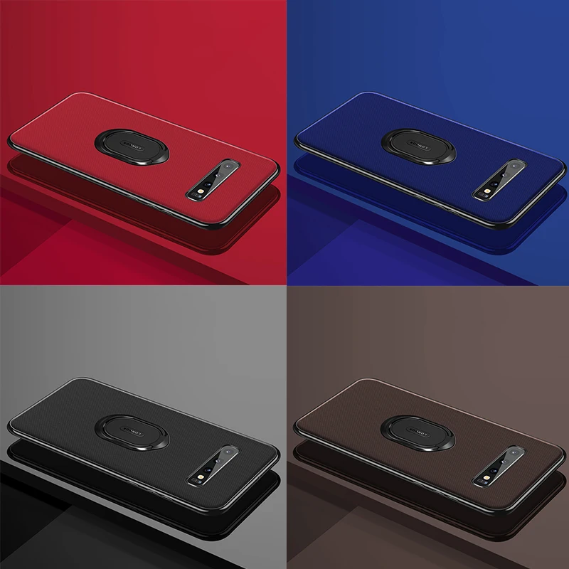 Роскошный чехол с текстурой ткани Etui Note10plus для Samsung Note 10 S10 Plus S10E магнитный