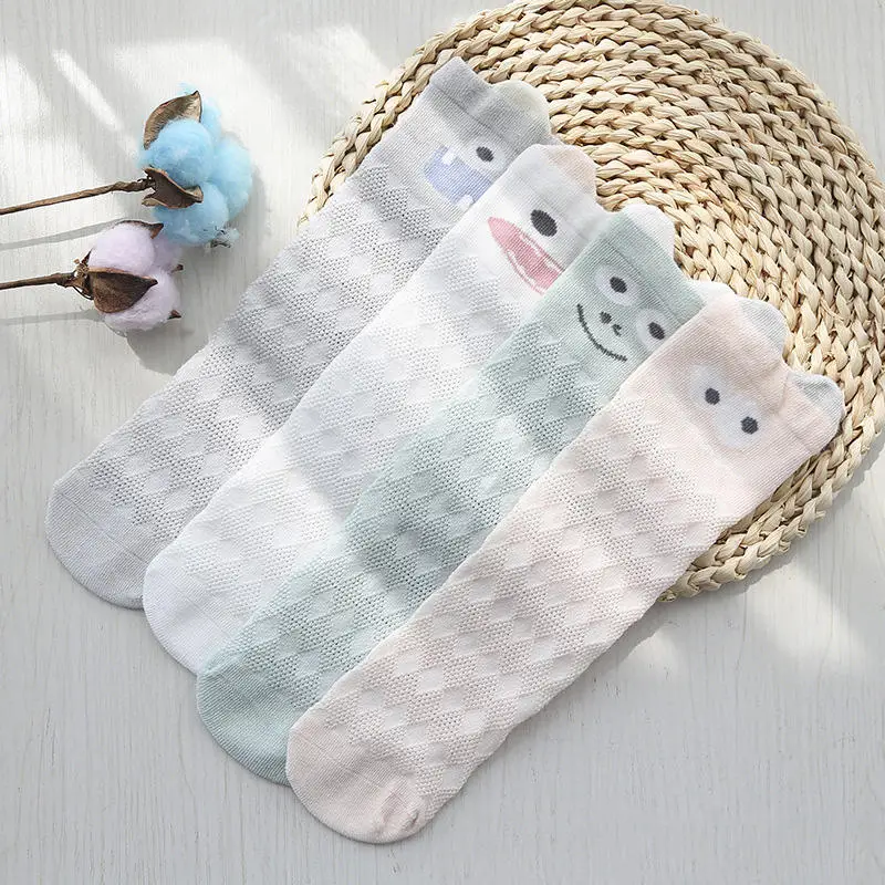 Wecute/носки для новорожденных летние ультратонкие Детские гольфы для мальчиков и девочек, детские носки с героями мультфильмов, противомоскитные