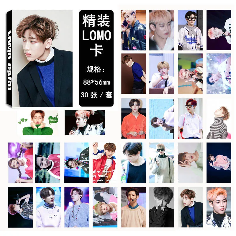 Новинка 30 шт./компл. KPOP GOT7 BAMBAM одиночный альбом HD фото карта ПВХ карты самодельные