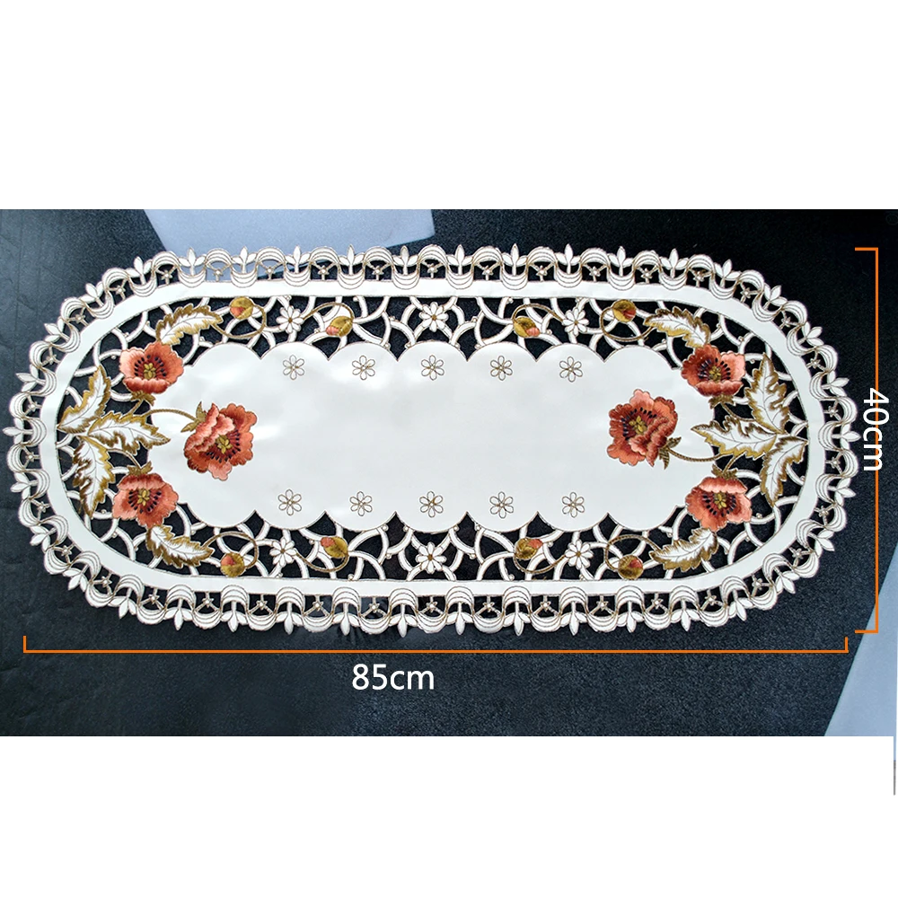 Скатерть с вышитыми кружевами в европейском стиле шикарная скатерть из розового