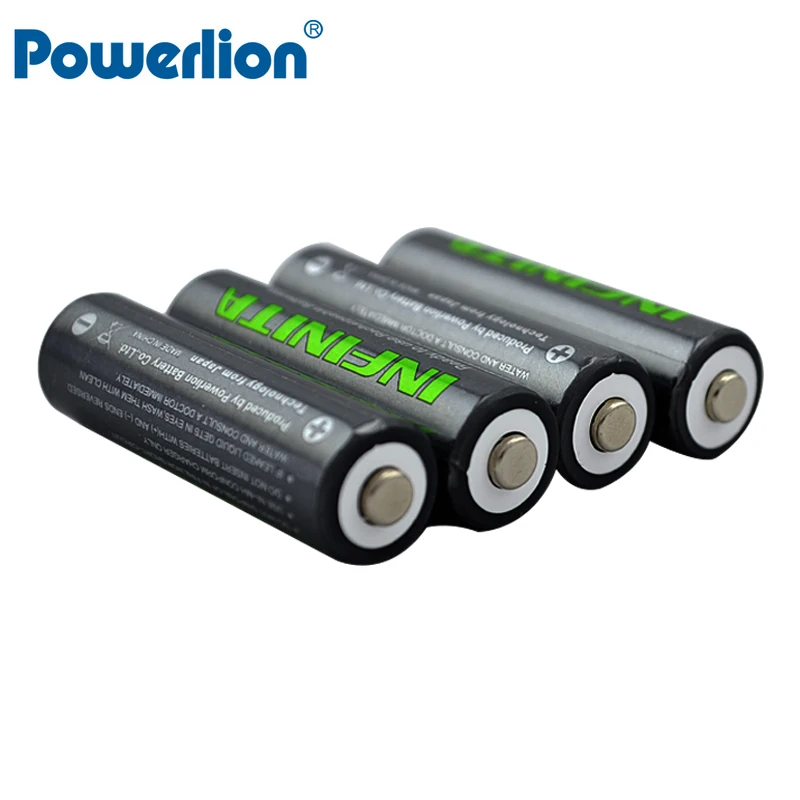 4 шт. Powerlion AA Перезаряжаемые Батарея NiMH 1.2 В 2200 мАч Ni-MH предварительно заряжен Bateria