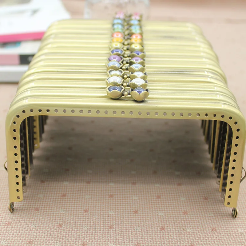 

15 см старинные латунные конфеты застежка мяч металлическая фурнитура сумка Аксессуары для кошелька рамка для фотографий дешевые женские с...