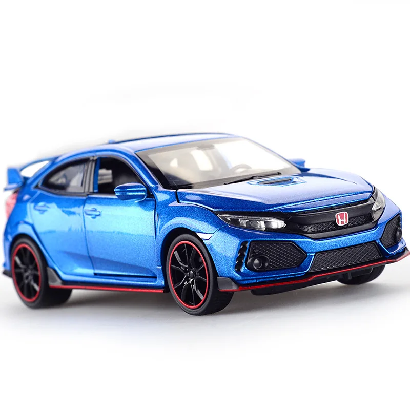 Литьевая модель автомобиля Honda Civic Тип R 1/32 металлический сплав моделирование