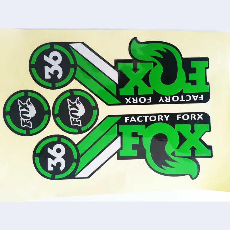 Fluorescence green Наклейки/наклейки для горного велосипеда/bycle Racing Велоспорт для передней вилки MTB FOX 36 - Цвет: Fluorescence green