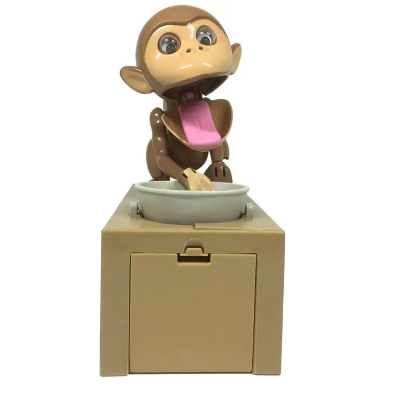 Обезьянка Копилка обезьяна едят копилки Игрушки подарок Дети автоматический