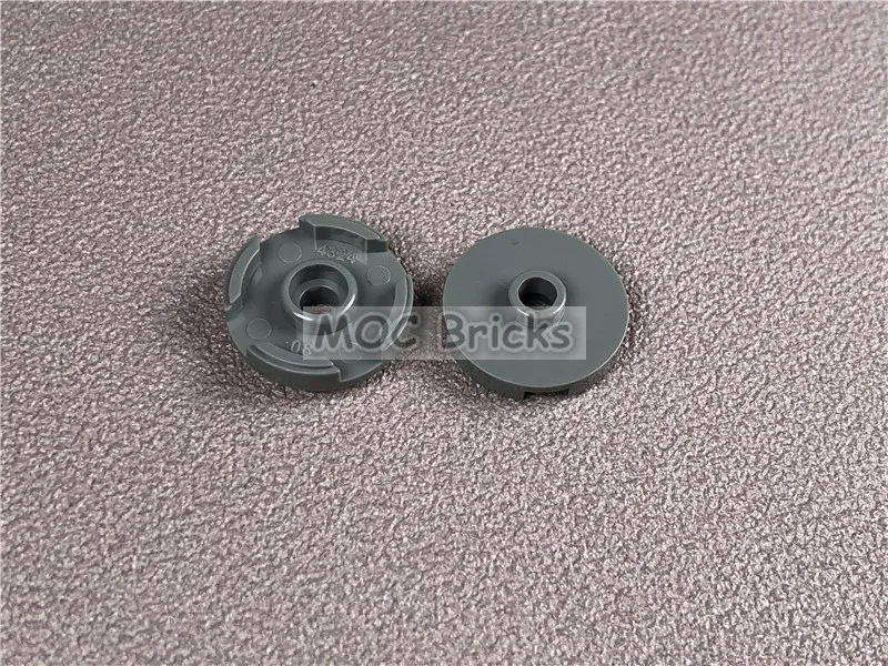 12 шт./лот MOC Кирпичи DIY темно серая плитка круглая 2x2 с открытым стержнем подходит