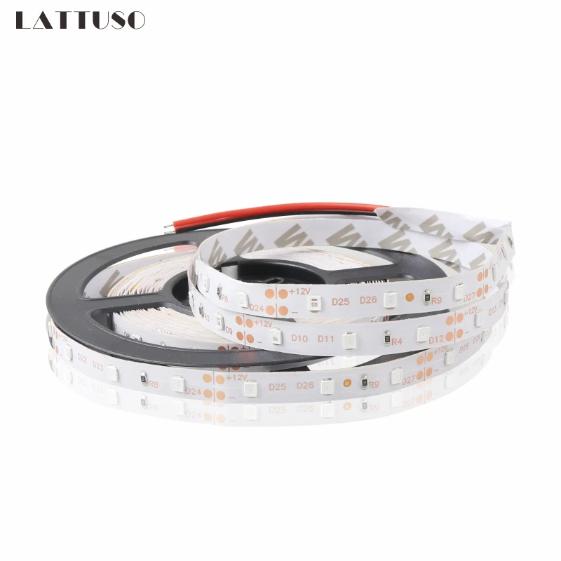 Светодиодная лента LATTUSO 2835 DC12V 60 светодиодный s/m 5 м/лот гибкий светодиодный светильник RGB 2835 SMD Светодиодная лента