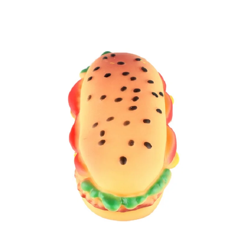 Искусственный гамбургер для домашних животных пищалка жевательная картинка