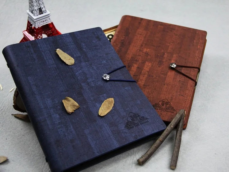 Винтажный складной органайзер планировщик из искусственной кожи на спирали