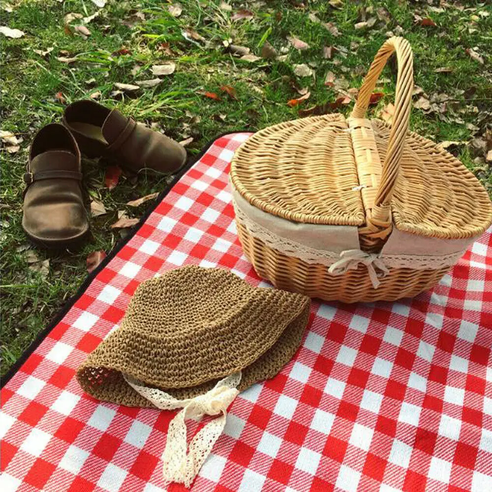 Шляпка ловушка для новорожденных летняя соломенная шляпа от солнца с кружевом