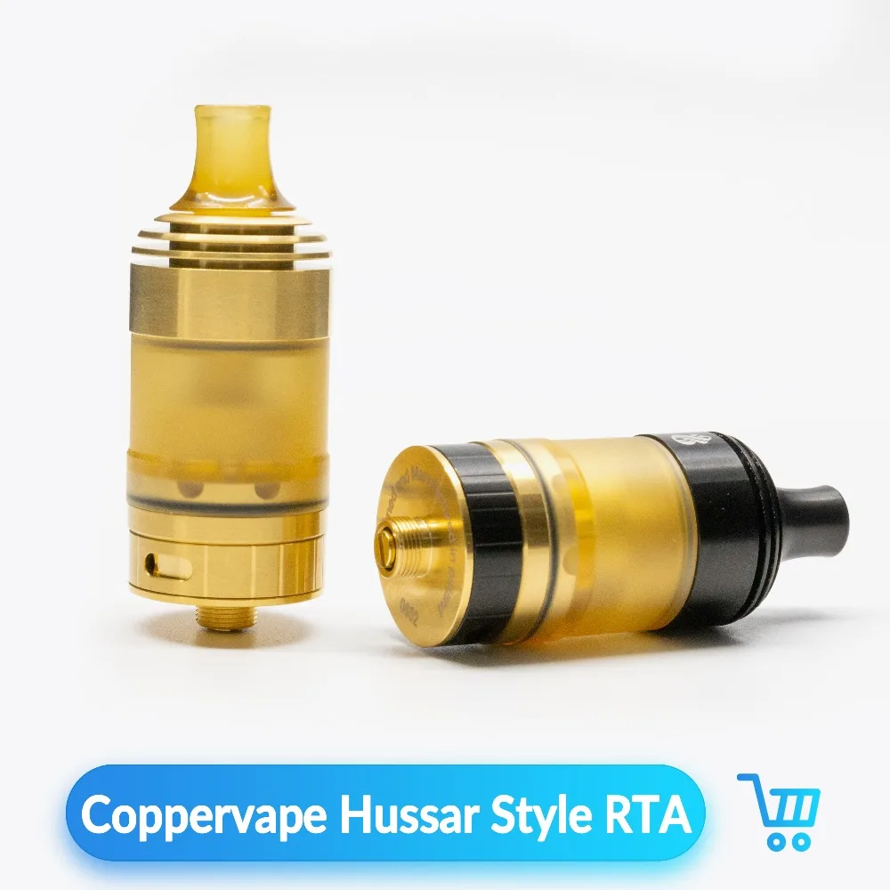 Атомайзер Volcanee Coppervape Hussar Style RTA с регулируемой емкостью 3 мл электронная сигарета