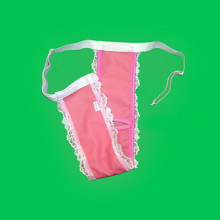 

SISSY pouch panties men's lace skirted thong briefs bikini sexy for men gay jockstrap mens thongs and g strings sissy panties