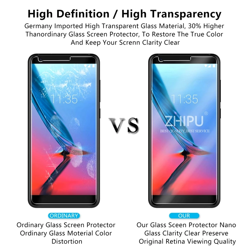 2.5D 0 26 мм 9H Премиум Закаленное стекло для zte Blade V9 Защитная пленка 5 7 дюймов |