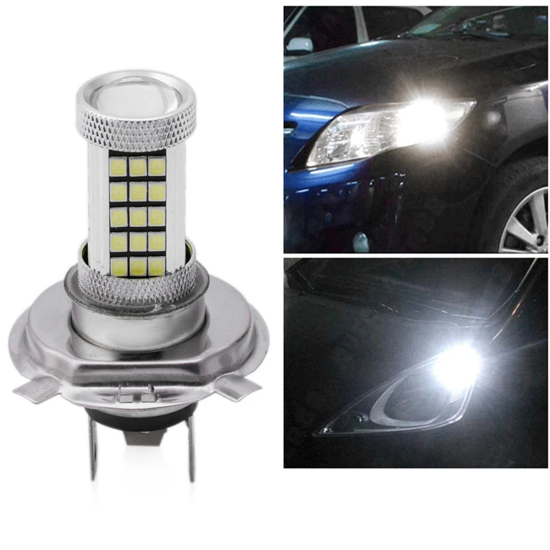 DC 12V H4 2835 63 светодиодный 6000K автомобильный проектор противотуманный светильник