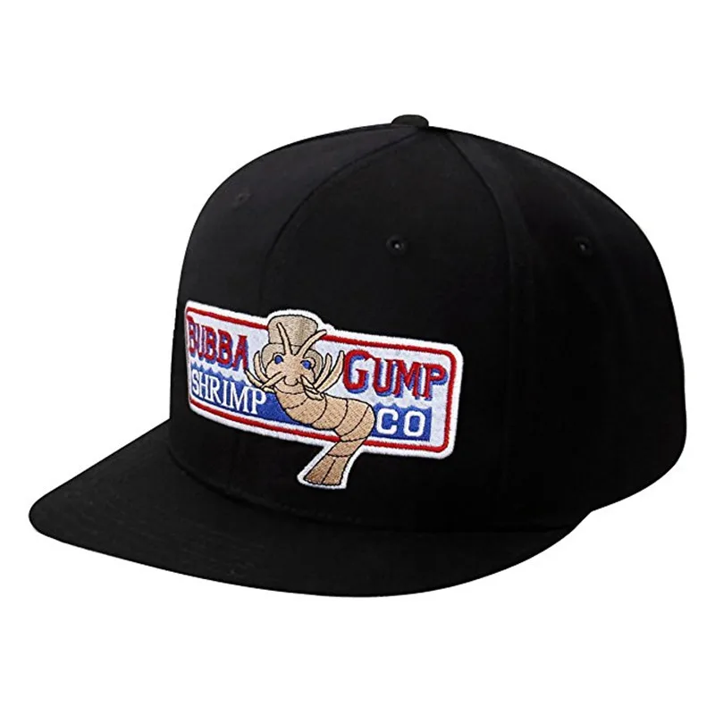 Ретро 1994 бейсболка BUBBA GUMP с креветками черная летняя шапка вышивкой Мужская кепка