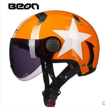 2019 новый красный бабочка цветок BEON B102 Половина лица шлем для мотоцикла мопеда
