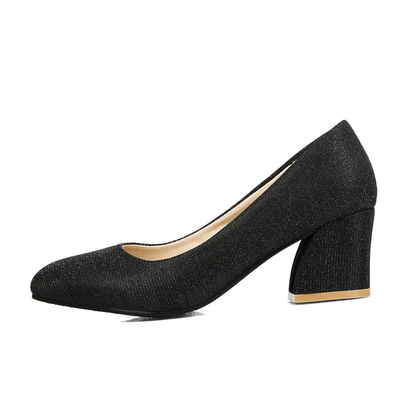 Дамы Летней Обуви Квадратных Высокий Каблук Серебряный Острым Носом