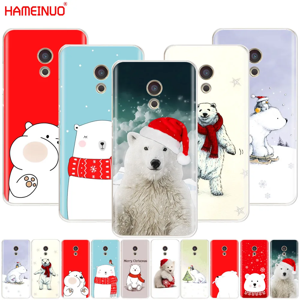HAMEINUO милый медведь Рождественский полярный чехол для телефона Meizu M6 M5 M5S M2 M3 M3S MX4 | Бамперы -32921406843