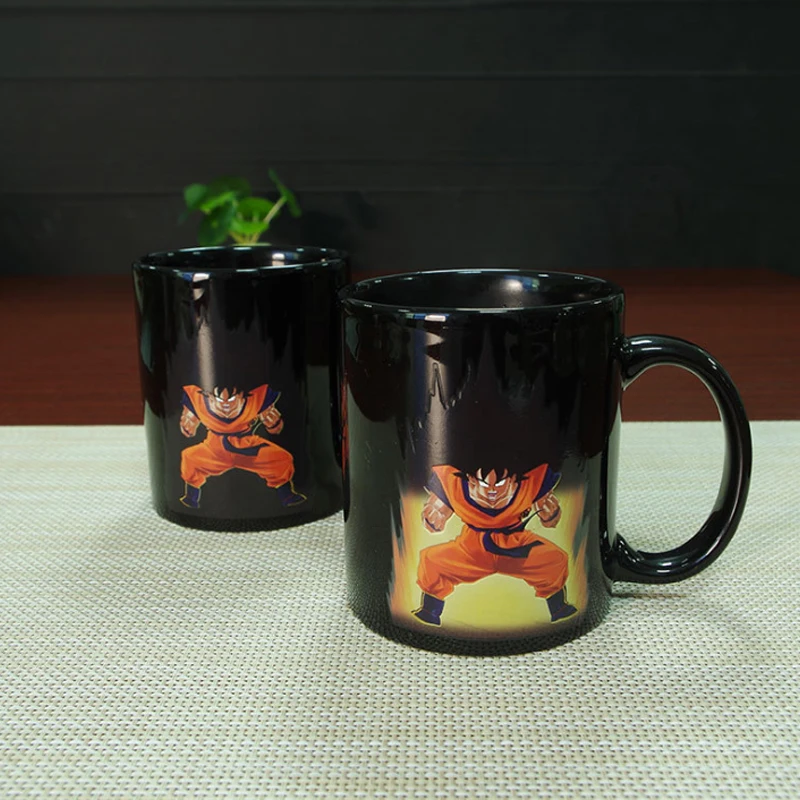 Кружка с драконом меняющая цвет керамическая кружка Goku мультяшная новинка