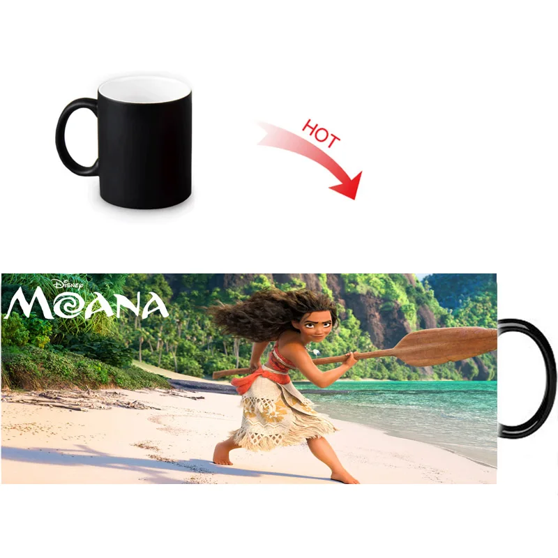 Кофейные кружки Moana cool photo Трансформеры термоизменяющая цвет кружка керамические