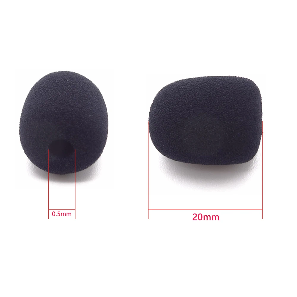 Bestall 100 шт/5 мм Диаметр пенный (мягкий) микрофон WINDSCREEN windshield/подгоняемые