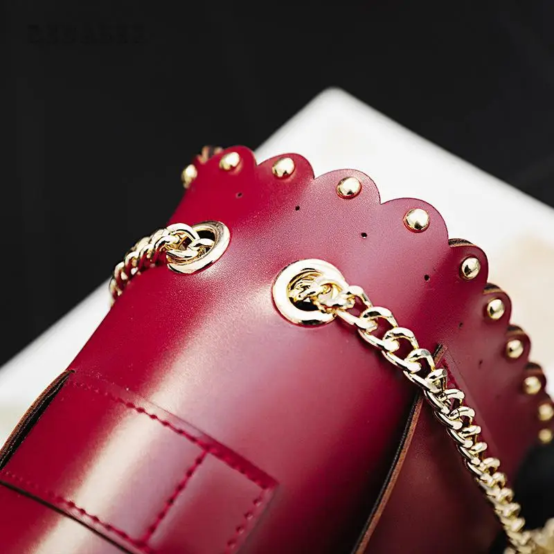 2017 Новая Сумка Плеча Сумку Цепи Блокировки Кружева Все Матч Моды Небольшой