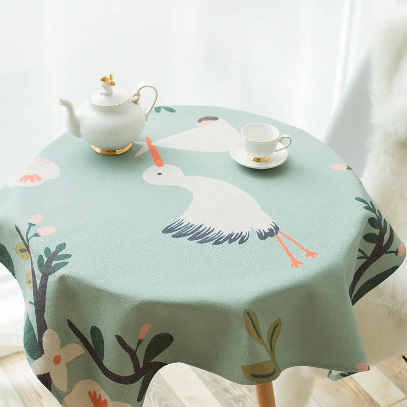 Свежие скатерти из хлопка и льна пасторальная ткань Пылезащитная маленький