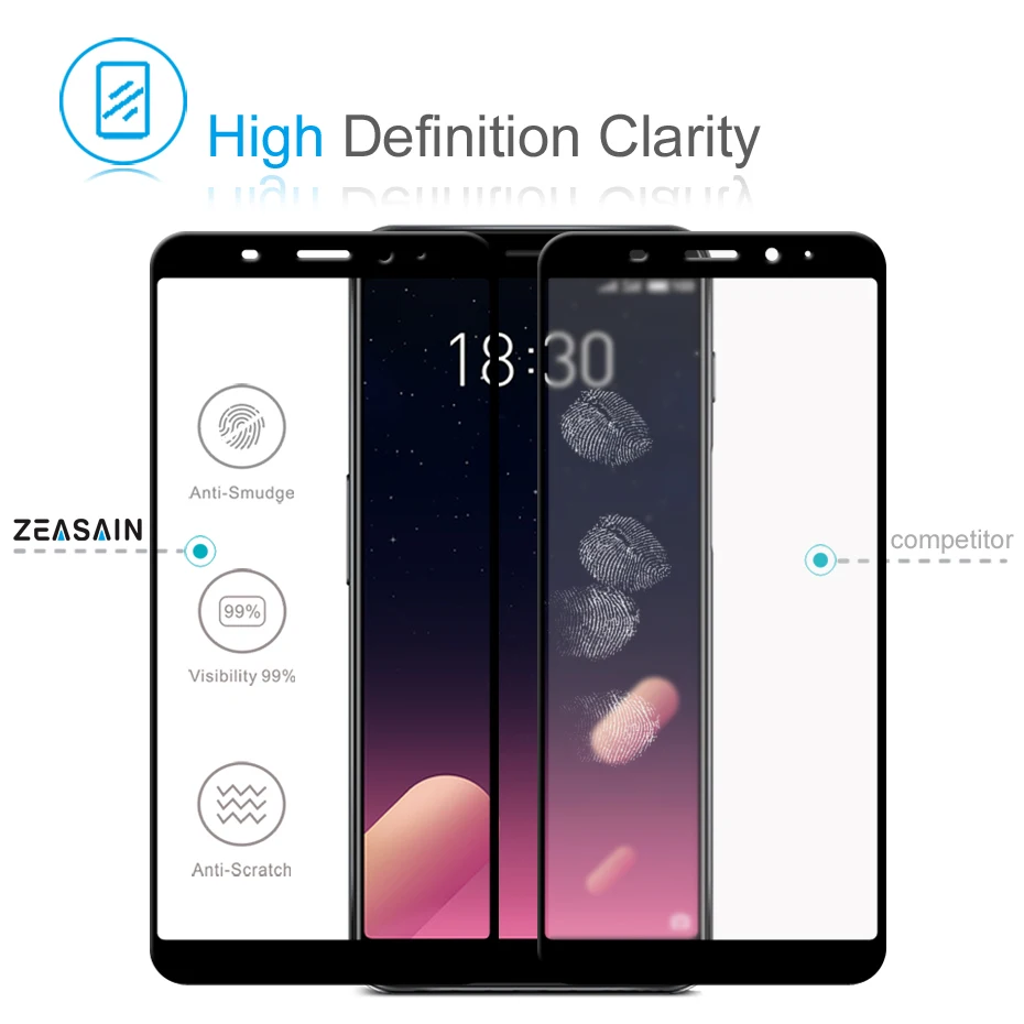 Настоящий zeasain полное покрытие закаленное Стекло для Meizu M6S M6 S Meilan S6 Экран защитная пленка 9 H 2.5D закаленное защитное Стекло пленка