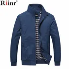 Мужская свободная куртка RIINR, повседневная спортивная куртка-бомбер размера плюс, M- 5XL, 2019