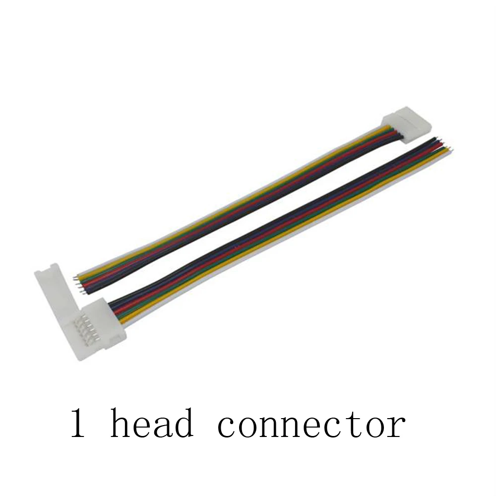 RGB CCT RGBW LED Strip Connector 6pin 5pin 4pin PCB Solderless Adapter For RGB+CCT light Clip Easy 5pcs | Обустройство дома