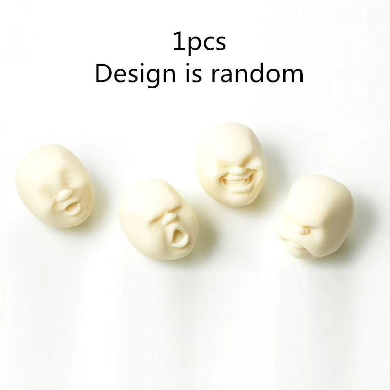 white random style 1 шт. игрушка для снятия стресса декомпрессионные игрушки сжимаемая Игрушка антистресс забавное лицо эмоция Забавный шар снимает игрушки для подарка - Цвет: white random style
