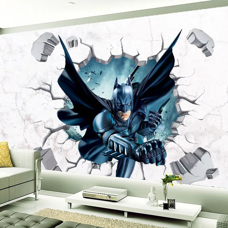 Настенные 3D наклейки с Бэтменом сделай сам 40x60 см | Дом и сад