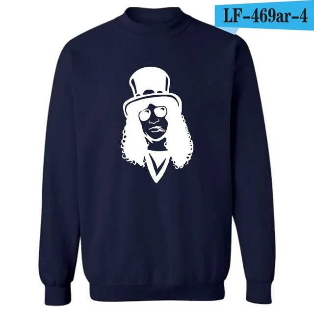navy blue Мужская толстовка, новинка, пистолеты N, кофта розы, мужские и женские свитшоты, Осень-зима, панк, Череп, роза, дизайн, спортивный костюм, топы, одежда - Цвет: navy blue