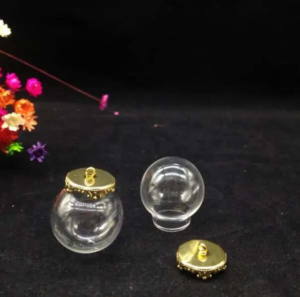 100 шт. Набор круглых стеклянных подвесок 25 х15 мм|jewelry box ring holders|jewelry charmjewelry sticker |