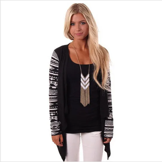 Новинка 2017 года ацтеков с длинным рукавом Для женщин кардиган женский