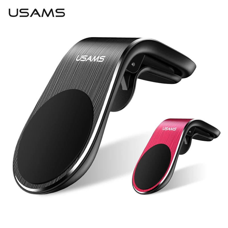 USAMS металлический магнитный автомобильный держатель для телефона с
