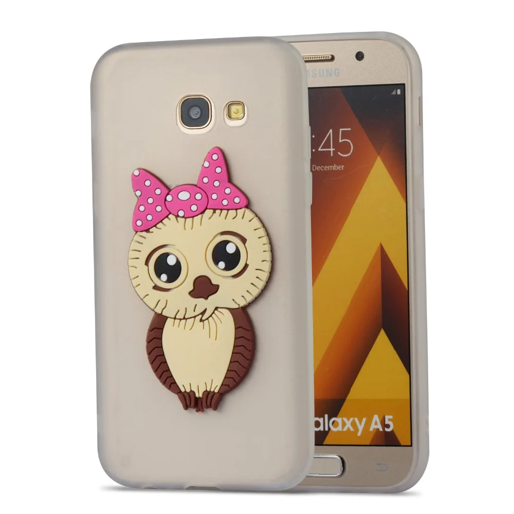 3D чехол с рисунком совы для samsung galaxy a3 2016 a310/2017 a320 a5 a510/2017 a520 Чехлы задней панели